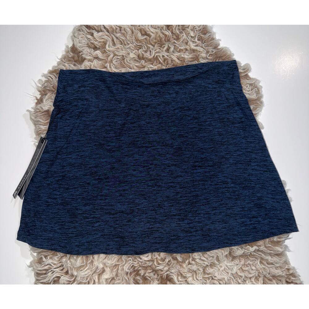 Kyodan women’s new blue & black activewear skort with side slit - Picture 3 of 13